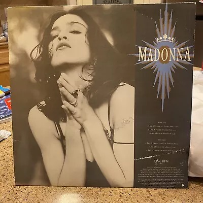 Madonna Like A Prayer 12” Rare Promo Vinyl Record Dance Mix Remix 1989 • $125