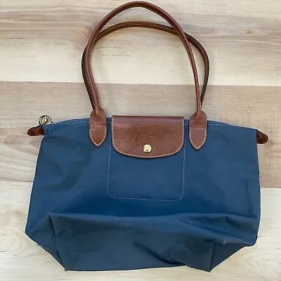 Longchamp Le Place Medium Shoulder Tote Bag Graphite #2605089897 • $40