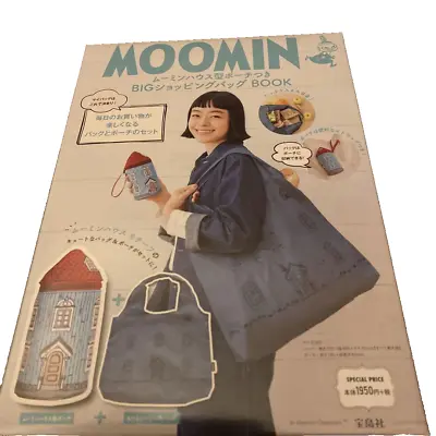 MOOMIN BIG Shopping Bag With Moomin House Type Pouch Little My Cute New • $62
