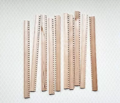 Dollhouse 6  Dentil Cornice Crown Molding Trim X10 Pieces 1:12 Scale Building • $5.50