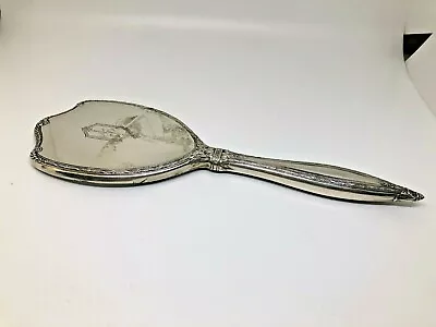 Antique Hand Mirror Sterling Silver Scrap Or Not • $150