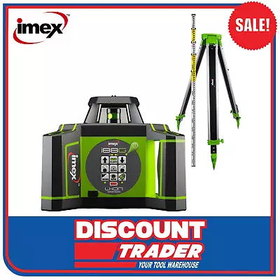 Imex Rotating Laser Level Green Beam Kit With Tripod & Staff - I88GK • $2099