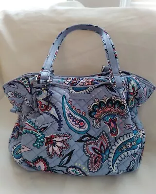 VERA BRADLEY Iconic Glenna Satchel Shoulder Purse Makani Paisley Quilted • $44.99