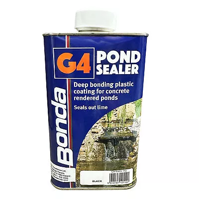 G4 Black Pond Seal 1kg Polyurethane Stone & Concrete Paint Sealant • £39.95