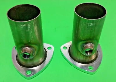 3.00  To 2.50  409 Stainless 3 Bolt Flange Header Collector Reducers W/02 Bungs • $69.70