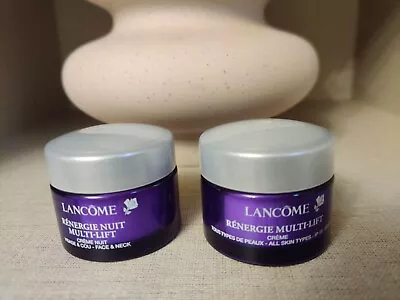 2 X Lancome Renergie Multi-Lift Cream 15ML.1 X NIGHT & 1 X DAY(2 X 15ML = 30ML). • £24.99