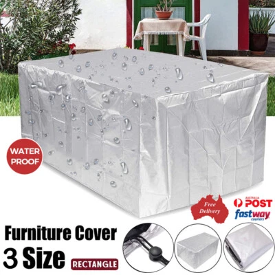 Waterproof Furniture Cover Outdoor Patio Garden Rain  UV Snow Table Chair Sofa • $14.40