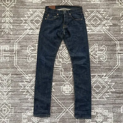 J Brand Jeans Mens 28 Blue Tyler Perfect Slim Fit Selvedge Distressed Button Fly • $32.99