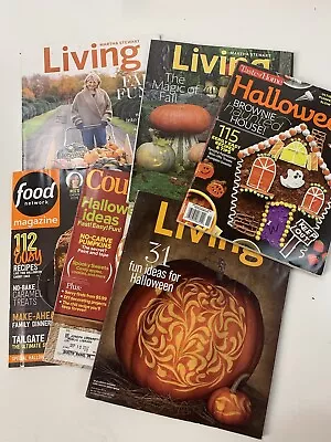 Halloween Magazine Issues Lot (6) Martha Stewart Country Living Food Network • $18