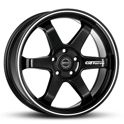 $1369 • Buy GT FORM RPM 18x8 5X100-5X120 ET35 BLACK MACHINED LIP WHEELS PERFPRMANCE RIMS