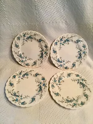 Vtg.Myott Staffordshire Forget-Me-Not Bread Butter Plates 6 1/8” Set Of 4 VGUC • $26.91