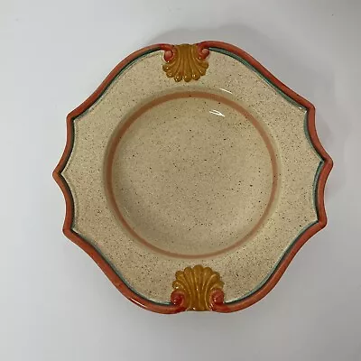 2 HORCHOW MEDICI Italy Soup/Sald Bowls Handpainted Stoneware 9-1/2” • $11.89