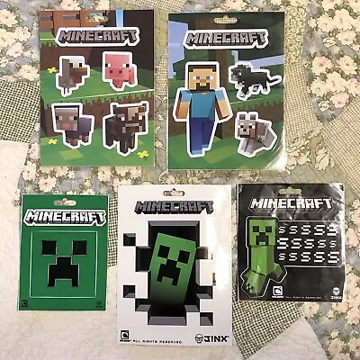 - JINX Minecraft Sticker Party Pack Steve Pets Baby Animals Mob Creeper Mojang • $9.99