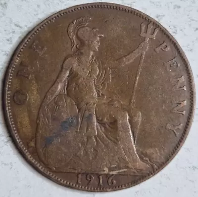 Great Britain UK 1916 1 Penny • $1