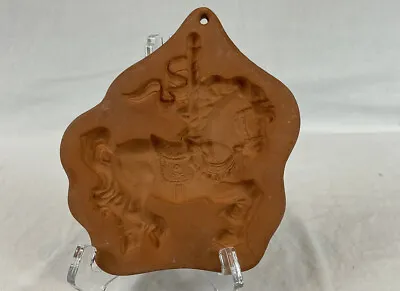 1992 Carousel Horse Cotton Press Terracotta Cookie Mold • £9.65