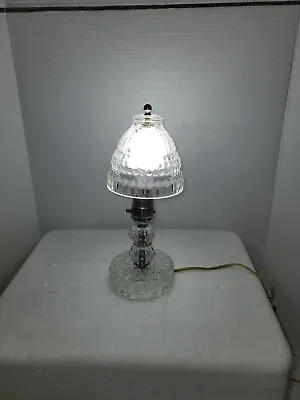 Vintage Crystal Or Crystal Like Mini Table Lamp • $19.99