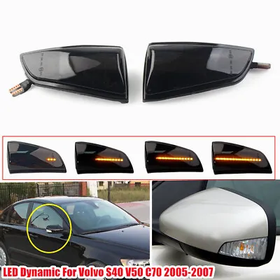 Sequential LED Turn Signal Light For Volvo S40 V50 2003-2012 Side Mirror Light • $21.74