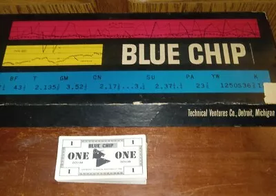 VtG 1958 Blue Chip Game Of The Stock Market Replacement Money Only  • $14.95