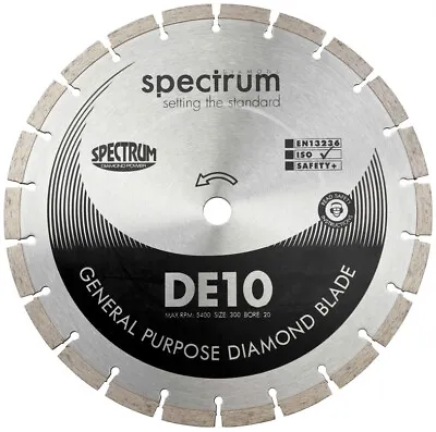 £15.88 • Buy Spectrum DE10 Diamond Blade General Purpose Standard Abrasive Ox Tools All Sizes