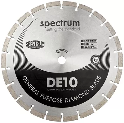 £15.88 • Buy Spectrum DE10 Diamond Blade General Purpose Standard Abrasive Ox Tools All Sizes