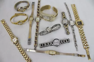 12 Vintage Ladies Watch Lot Gold Tone Seiko Vivani Rumours Jones NY Xanadu • $24.99