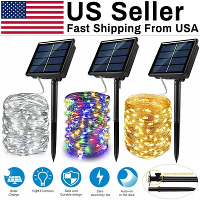 100-500 LED Solar Power String Fairy Lights Garden Outdoor Party Christmas Lamp- • $7.99