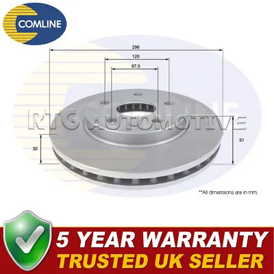 Comline Front Brake Disc Fits Vauxhall Insignia 2008-2017 + Other Models #3 • £42.40