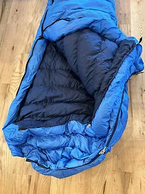 Marmot Gortex Long Goose Down Sleeping Bag Lightweight Backpacking Very Nice! • $249.95