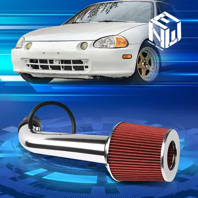 For 92-95 Honda Civic/Del Sol Performance Engine Air Intake System+Red Filter • $39.88