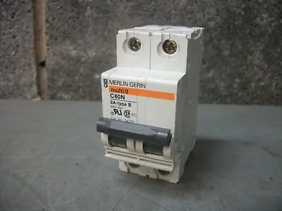 Merlin Gerin Multi9 C60n Motor Circuit Breaker Mg24126 2amp 480volt 2pole • $19.99