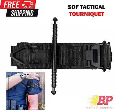 SOF Tactical Gen 4 Wide Tourniquet 1.5” Compression For Bleeding Control - Black • $28.95