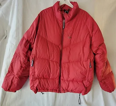 Sierra Designs Mens XL Red Down Puffer Jacket Puffy Coat • $37.95