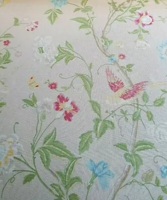 Laura Ashley Summer Palace Linen Fabric 1 Metre Remnant • £21.99