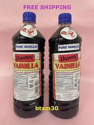 2 Danncy Mexican Vanilla Extract - 1L Bottles • $15.95