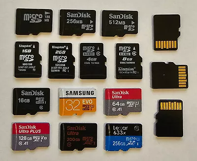 Micro Sd Card 128mb 256mb 512mb 1gb 2gb 4gb 8gb 16gb 32gb 64gb 128gb 256gb 512gb • $4.80