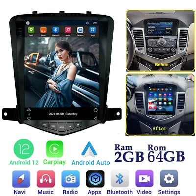 64G Android 12 Car Stereo Radio GPS Navi WiFi Carplay For 2009-2014 Holden Cruze • $229.90