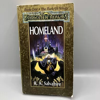 Forgotten Realms Homeland Book One Dark Elf R A Salvatore Paperback Book • £8.99