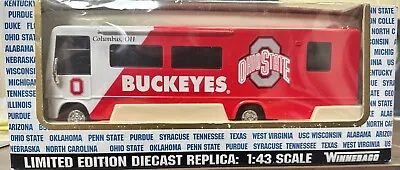 Buckeyes Ohio State White Rose 1:43 Scale Winnebago Motorhome 2001 New Read • $52.95