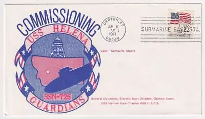 Submarine USS HELENA SSN-725 COMMISSIONING Cover C5951 • $3.95