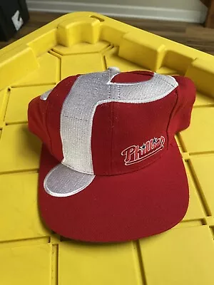 Vintage New The Game Big Logo Philadelphia Phillies MLB Red SnapBack Hat Cap • $399