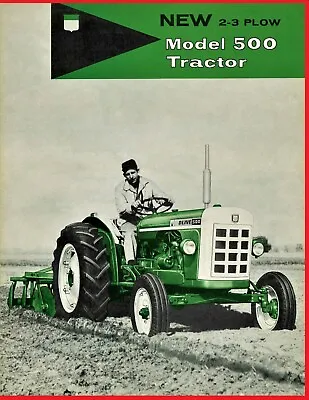 Oliver 2-3 Plow Model 500 Tractor Gas & Diesel Sales Brochure David Brown • $25