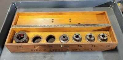 $149.99 • Buy Lot Of 5 Ridgid 111-r Pipe Threader Die Heads 1-1/4  -  3/8  - 1/4  1/8  W/ Case