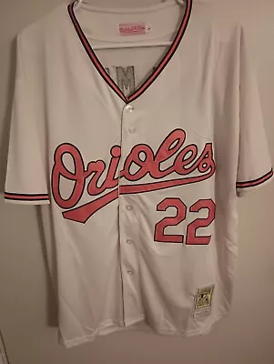 1970 Jim Palmer Mitchell And Ness Cream Home Jersey - Large • $39.99