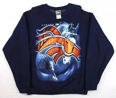 Denver Broncos Vintage Pro Player Big Logo Crewneck Sweatshirt Small/Medium • $24.99