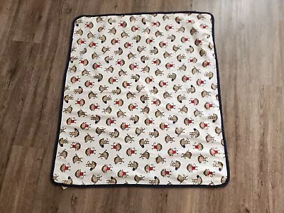 Just One You Baby Boy Swaddle Blanket Baseball Monkey Lovey Blankie Cotton Euc • $21.99