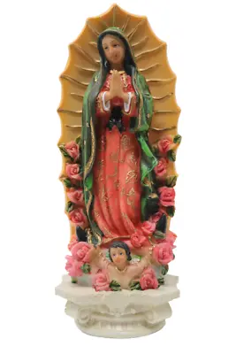  Virgen De Guadalupe / Virgin Mary Resin Statue 8 Inch 2941-8  New  • $21.99
