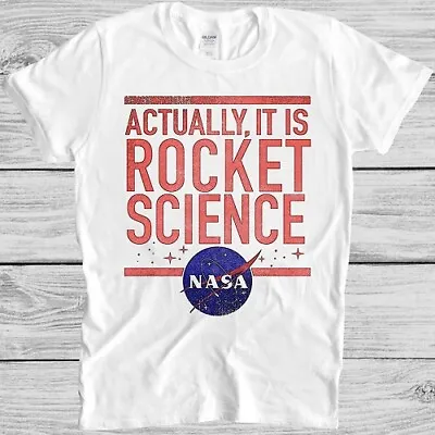 Nasa T Shirt Rocket Science Space Astronomy Astronaut Geek Cool Gift Tee M127 • £6.35