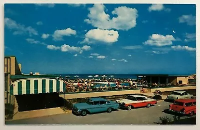 1960s Virginia Beach VA The Mariner Oceanside Beach Hotel Pool Postcard Vintage • $8.50