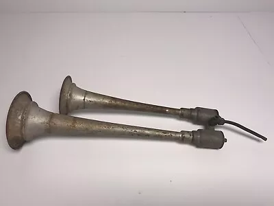 Vintage Antique Air Horns - Double - Marked “FIT TORINO” • $29.97