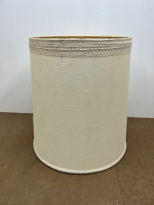 Vintage Lamp Shade Beige Light 50s 60s Round Mid Century Modern Drum Retro • $24.99